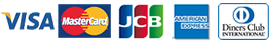 JCB・VISA・MasterCard・Diners・AMERICANEXPRESS