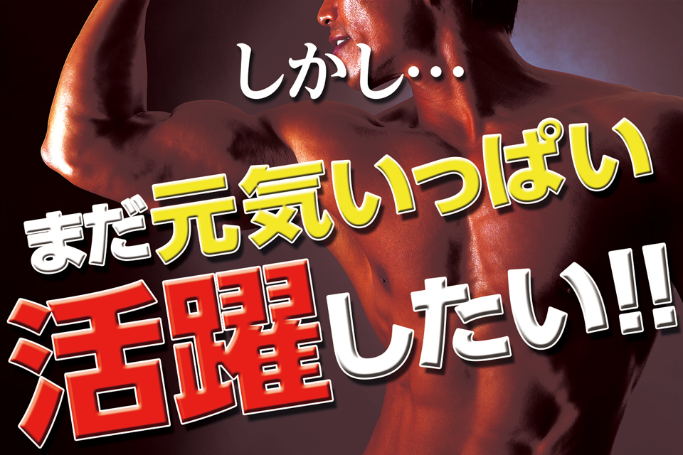 しかし、まだ元気いっぱい活躍したい！